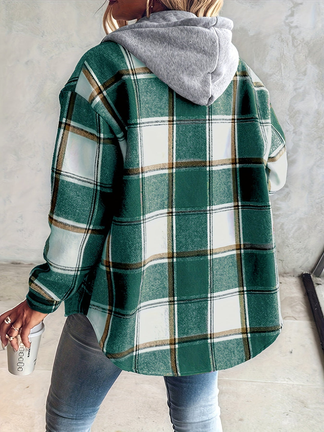 Genevessa - Soft-Touch Hooded Shacket