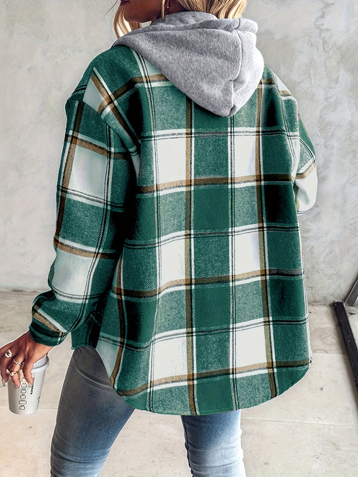 Genevessa - Soft-Touch Hooded Shacket