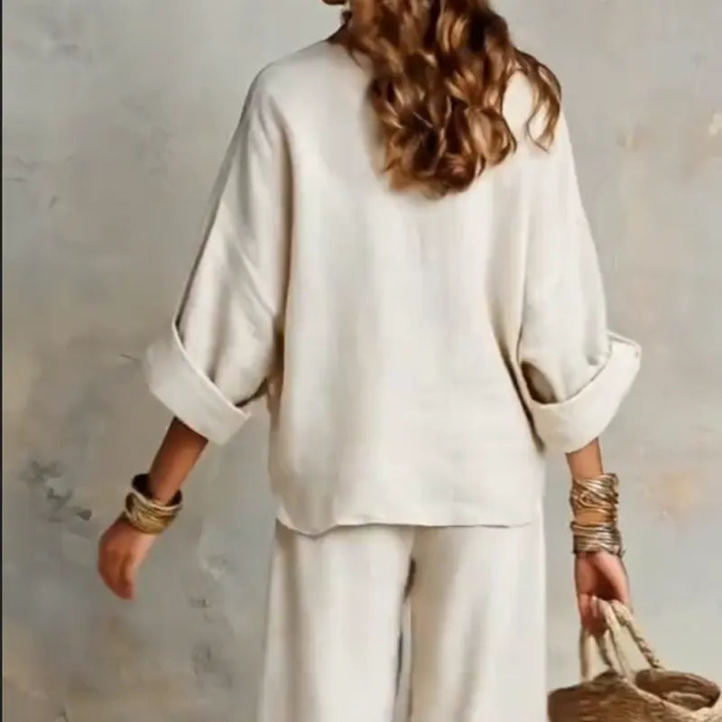 Zinnoria - Breezy Linen Two Piece Set