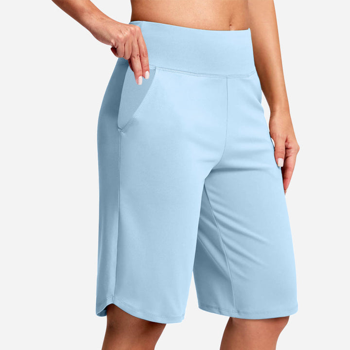 Odeliora - High Waist Comfort Bermuda Shorts