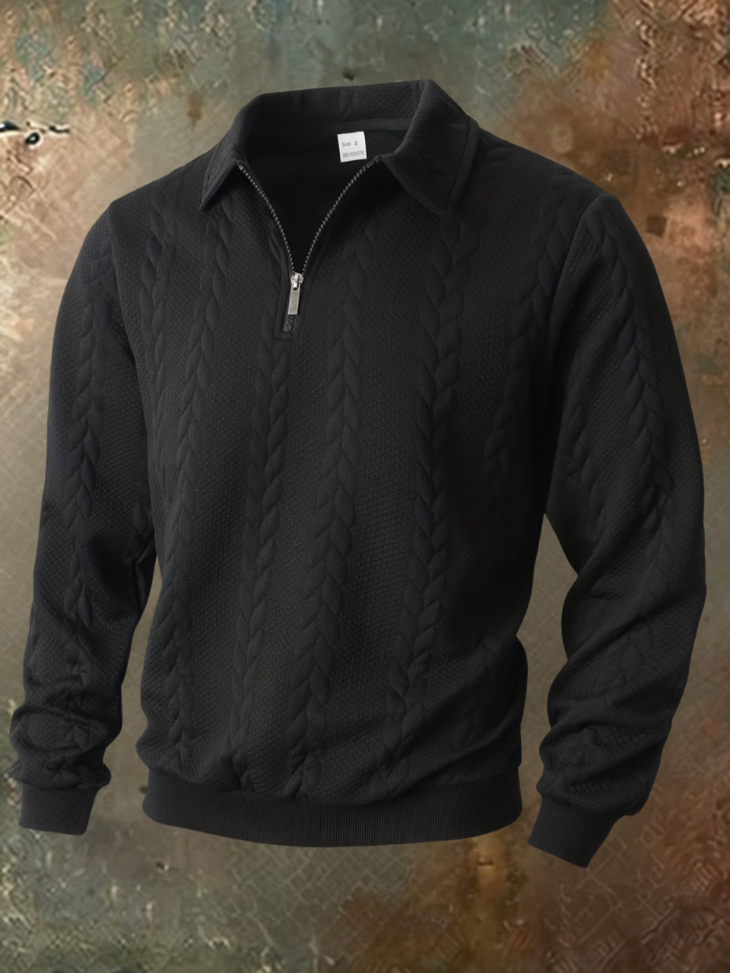 Belvorn - Premium Cable-Knit Half-Zip Jumper