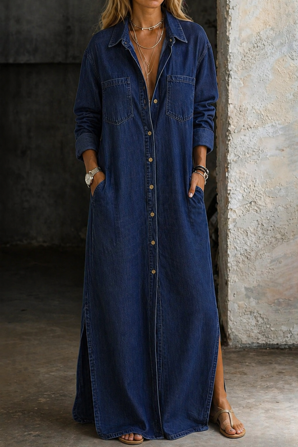 Ashlina - Soft-Touch Shirt Dress