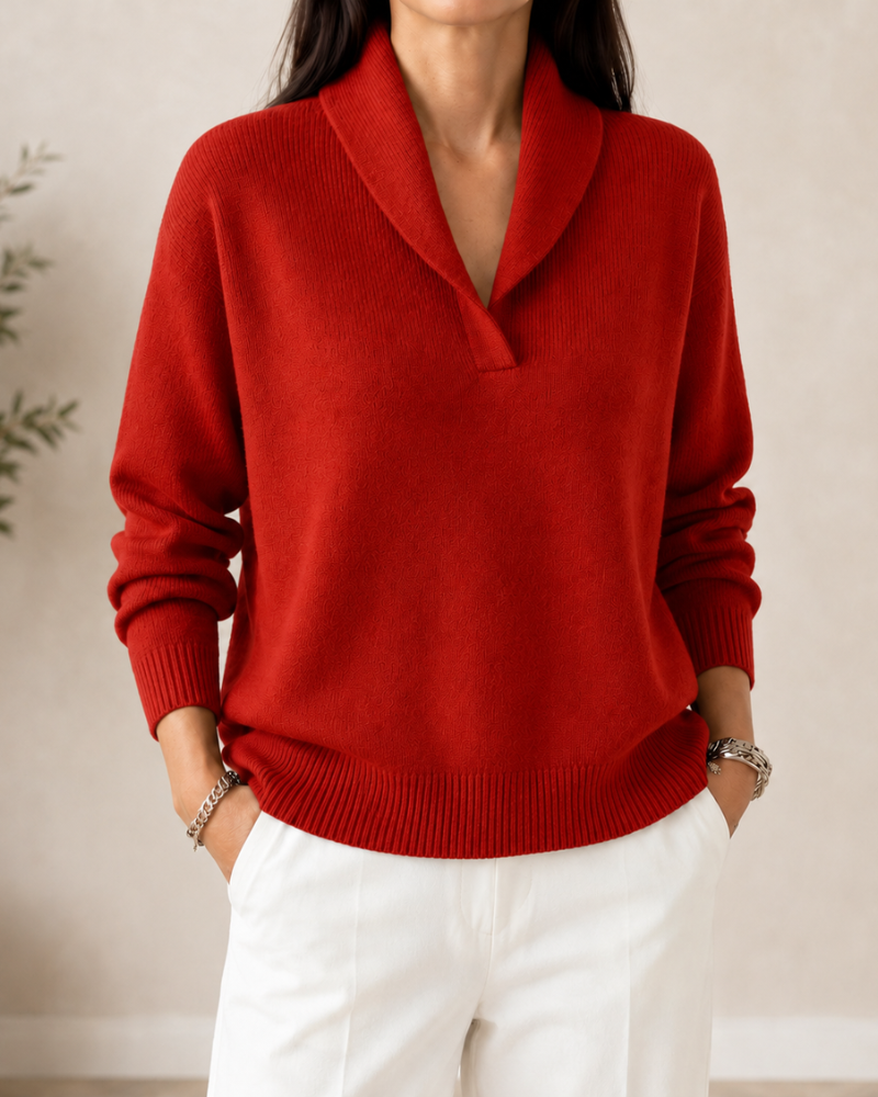 Amandina - Soft-Touch V-Neck Jumper