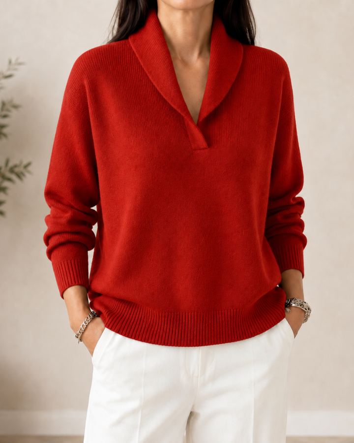 Amandina - Soft-Touch V-Neck Jumper