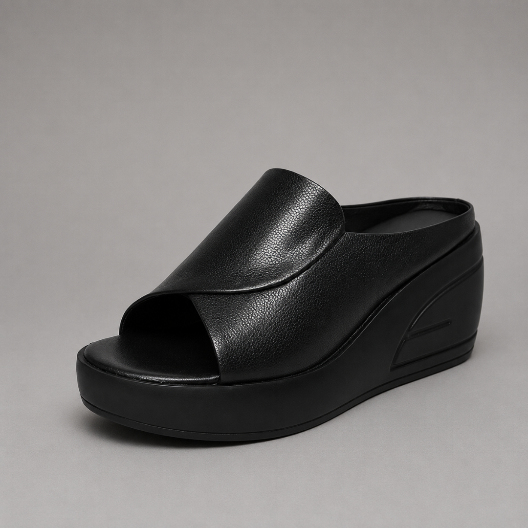 Alcinia - Supportive Slip-On Wedge Sandals