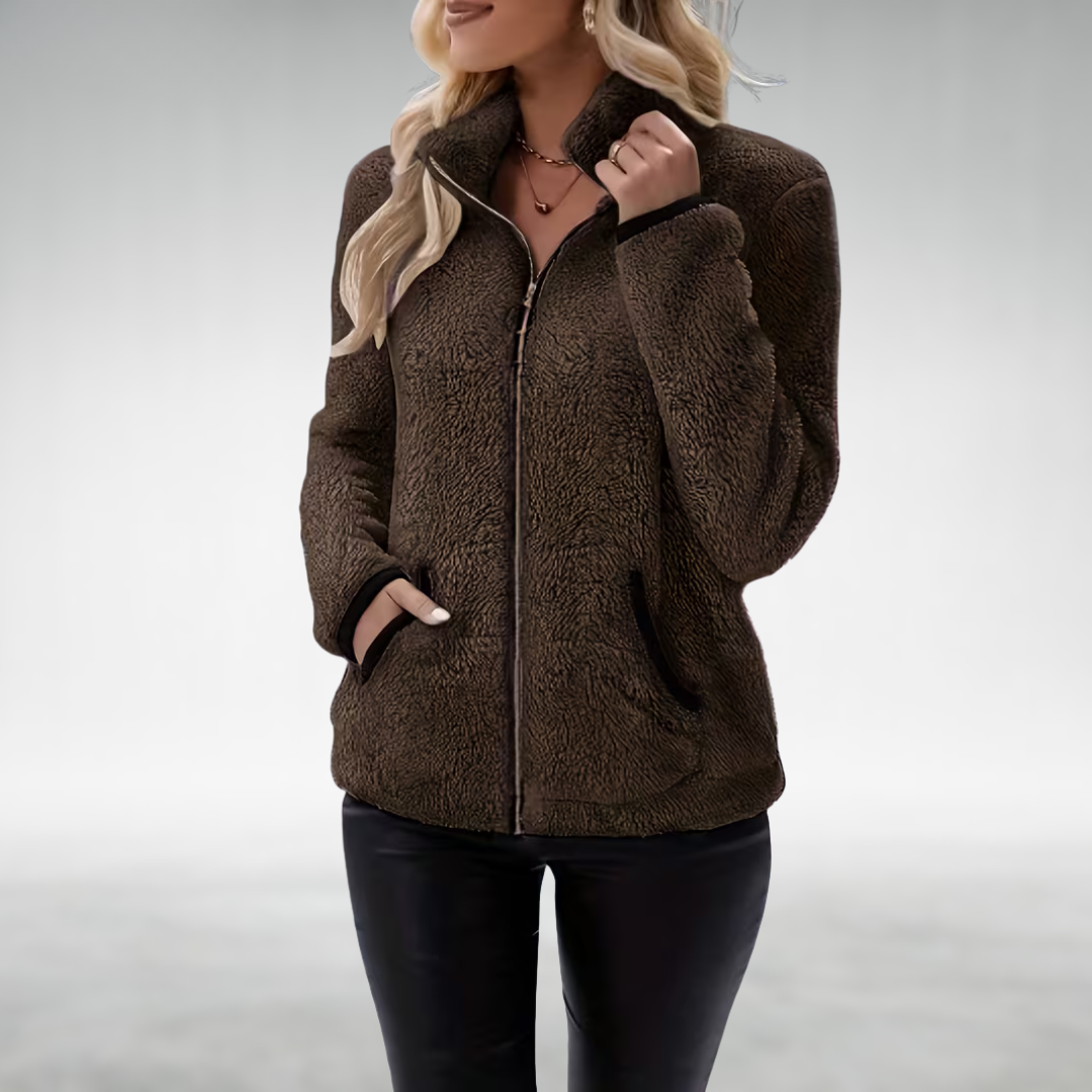 Zafrielle - Soft-Touch Zip-Up Jacket