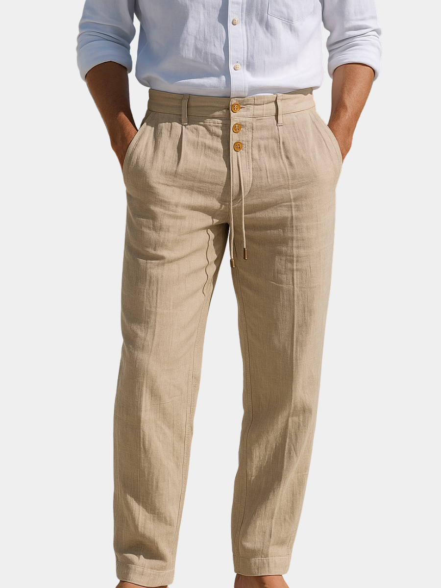 Jarven - Breathable Linen Trousers