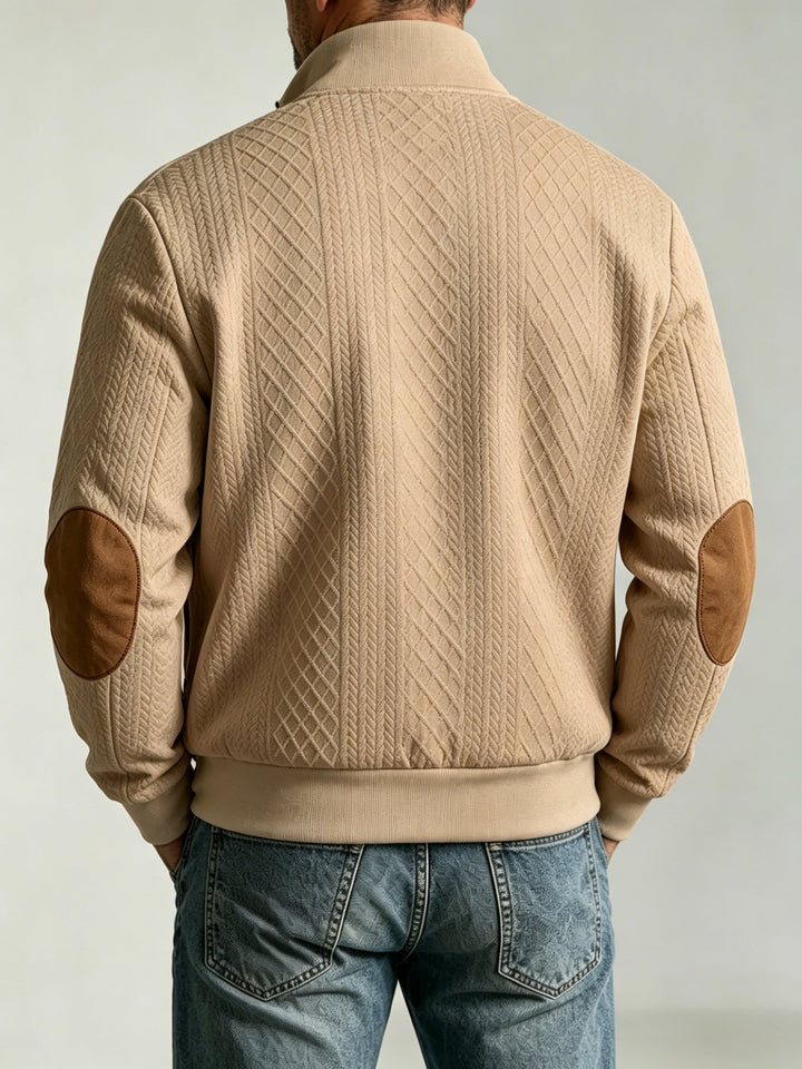 Flyn - Textured Baseball Jacket