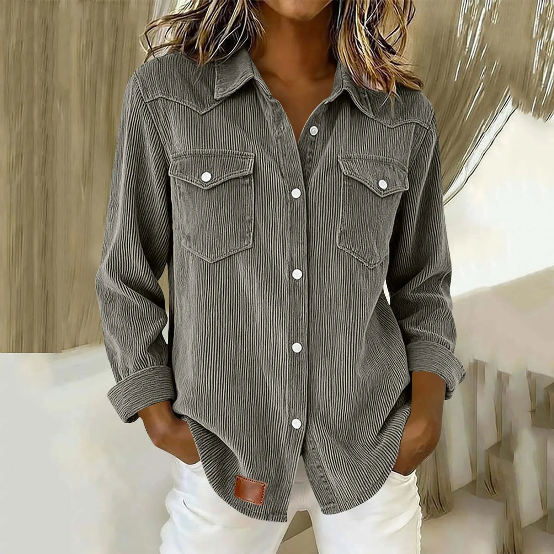 Loredana - Soft-Touch Button-Up Shirt