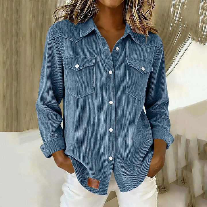 Loredana - Soft-Touch Button-Up Shirt