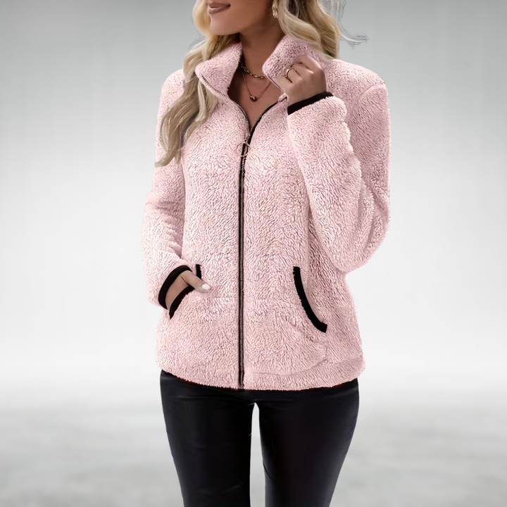 Zafrielle - Soft-Touch Zip-Up Jacket