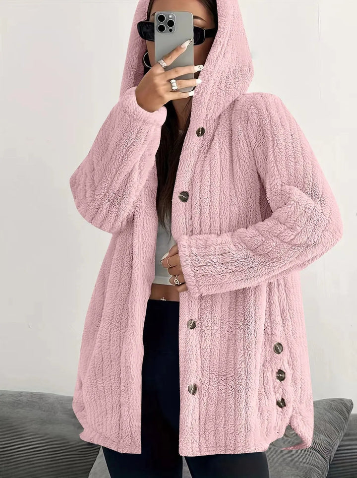 Bellarisse - Cozy Textured Hooded Jacket