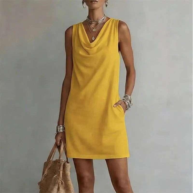 Haven - Elegant Pocket Mini Dress