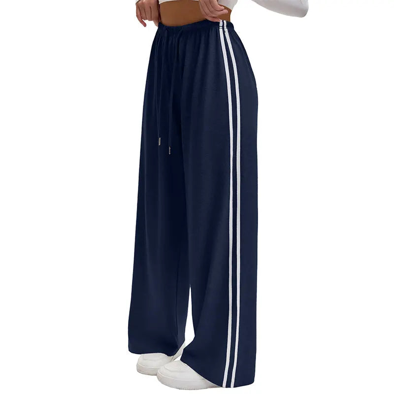 Adorielle - Sporty Stripe Wide Leg Pants