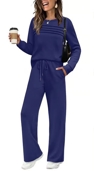 Elanoria - Relaxed Long Sleeve Two Piece Set