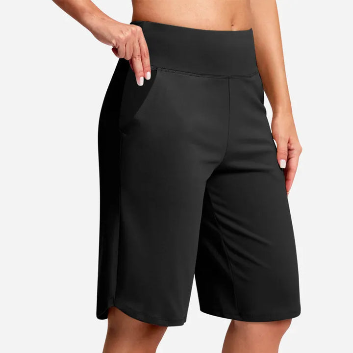 Odeliora - High Waist Comfort Bermuda Shorts