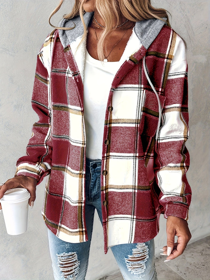 Genevessa - Soft-Touch Hooded Shacket