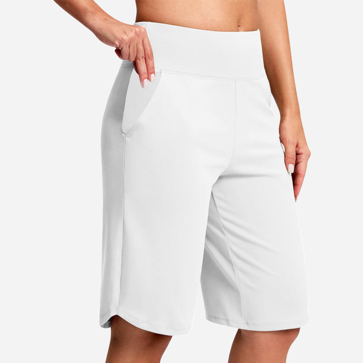 Odeliora - High Waist Comfort Bermuda Shorts