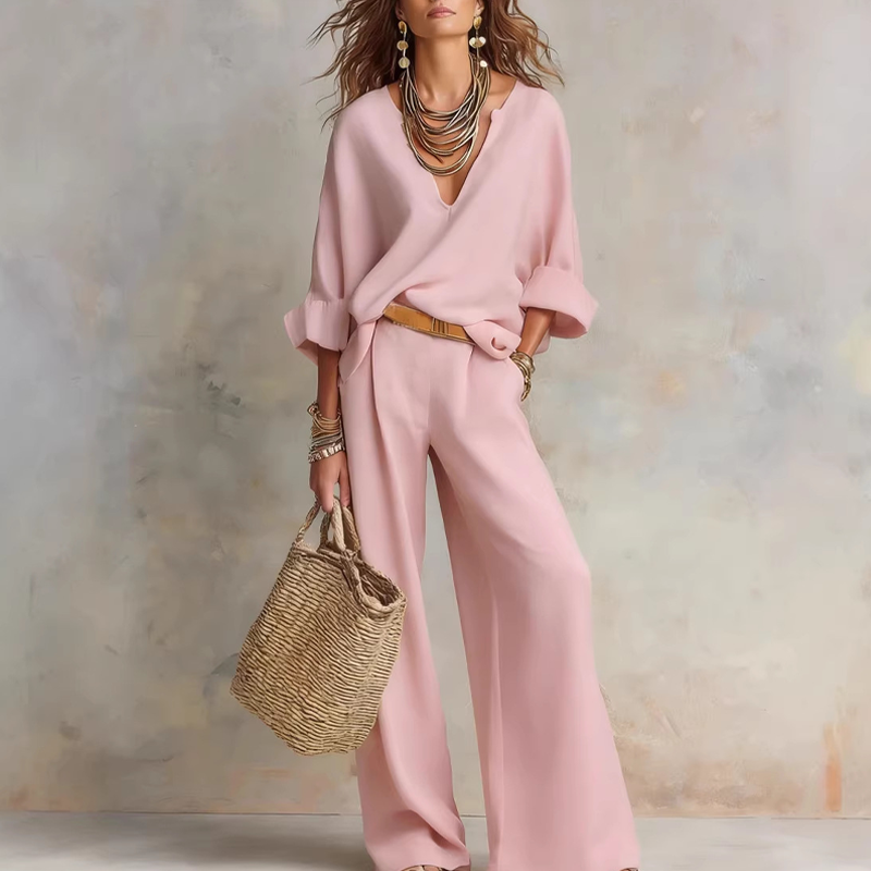 Zinnoria - Breezy Linen Two Piece Set
