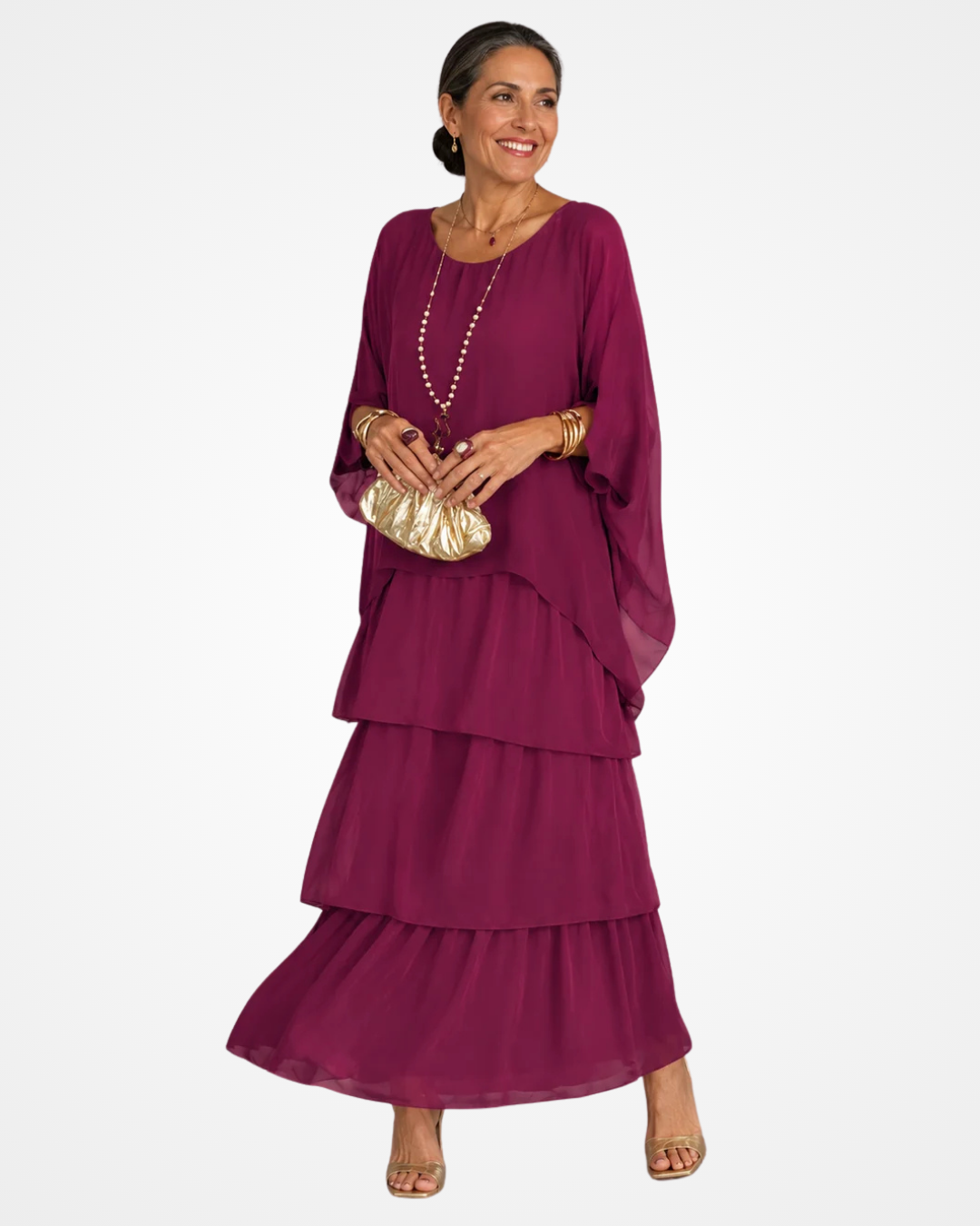 Sylvia - Soft-Touch Flowing Maxi Dress