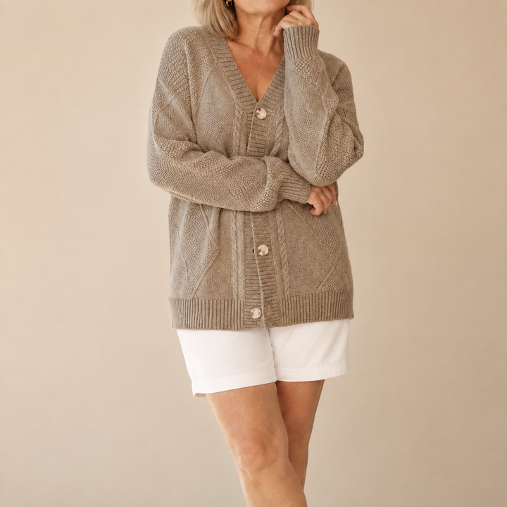 Halcyon - Soft-Touch Buttoned Knit Cardigan