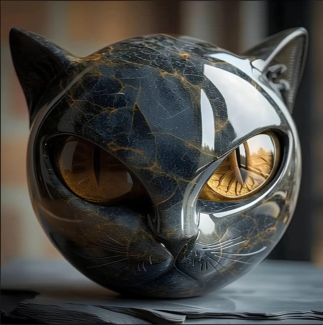 Bellanora - Sculptural Cat Head Ornament