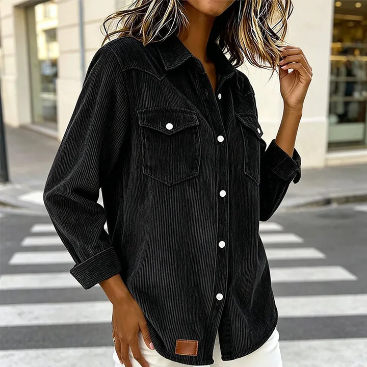 Loredana - Soft-Touch Button-Up Shirt