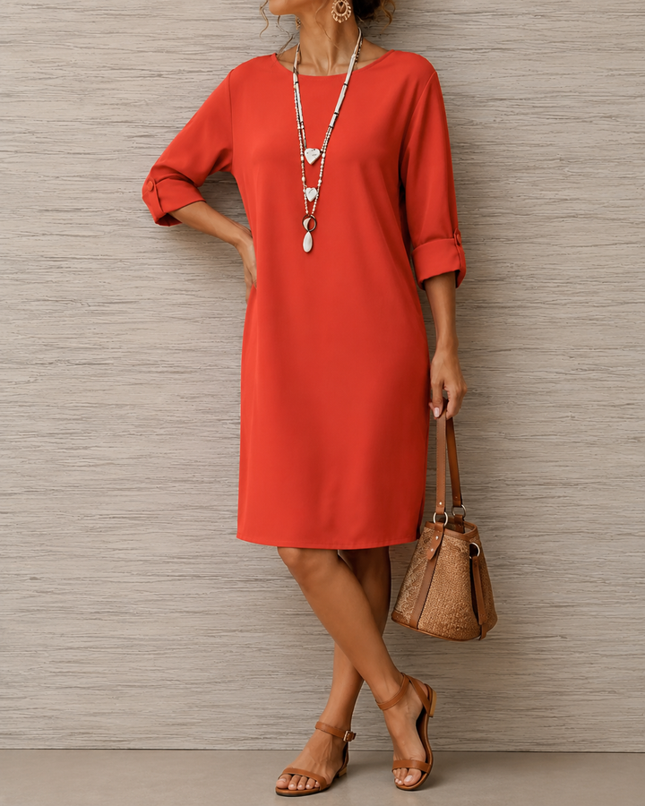 Delya - Draped Midi Dress