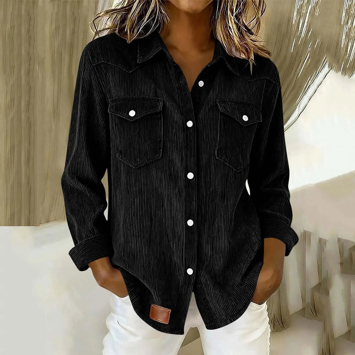 Loredana - Soft-Touch Button-Up Shirt