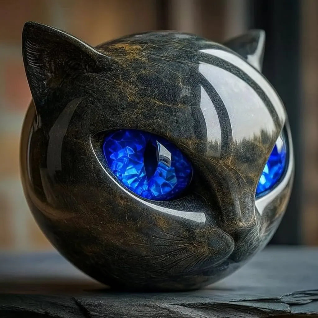 Bellanora - Sculptural Cat Head Ornament