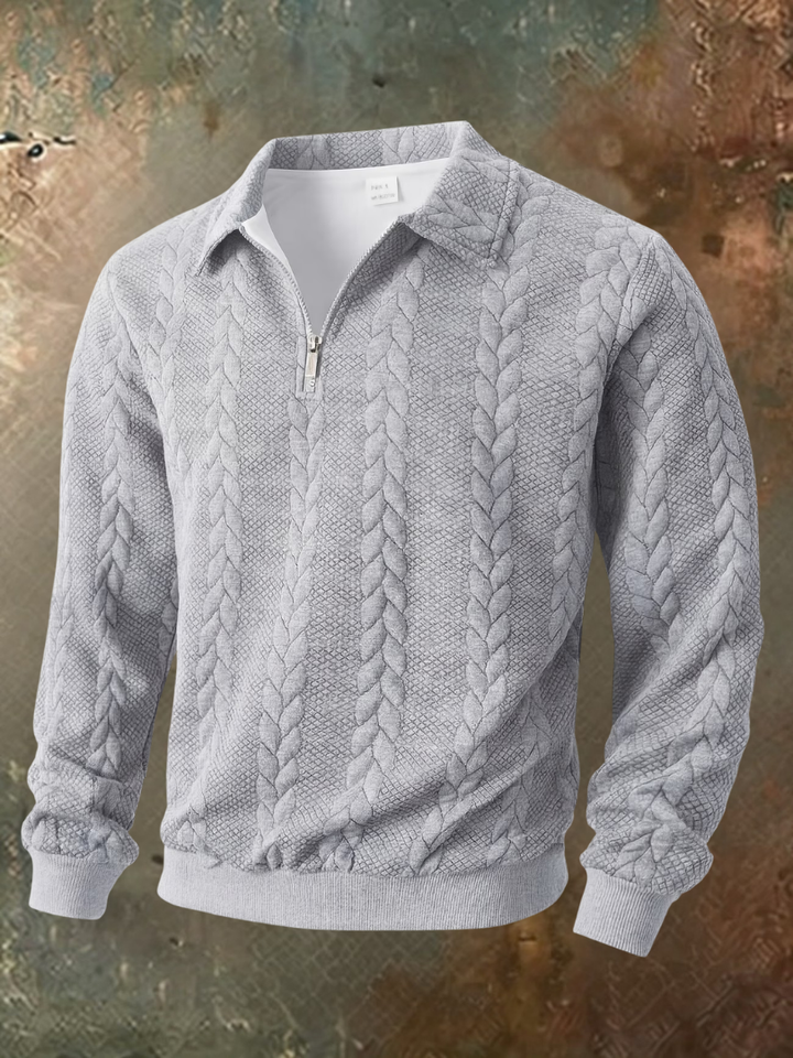 Belvorn - Premium Cable-Knit Half-Zip Jumper