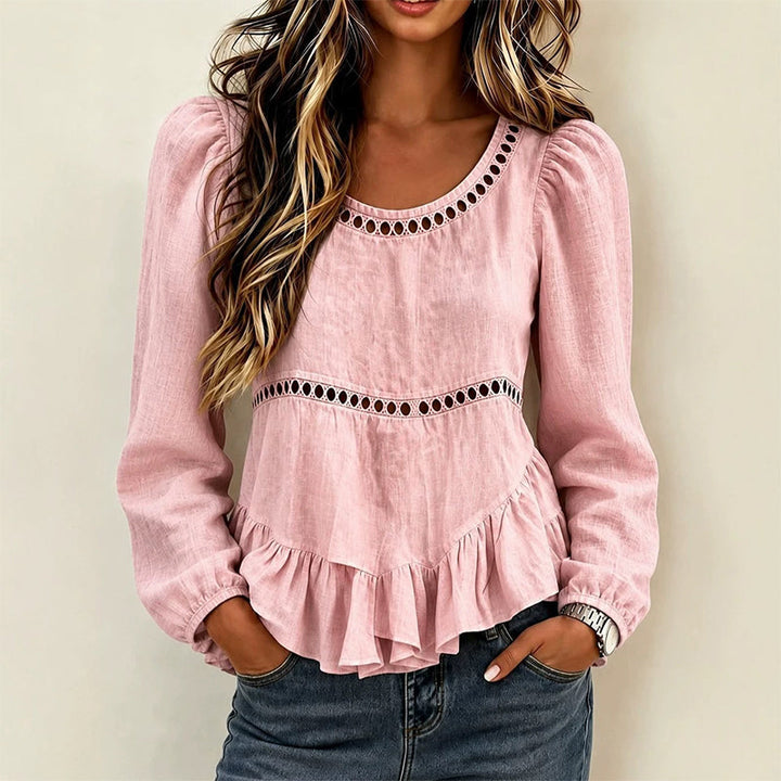 Genevelle - Soft-Touch Ruffled Blouse