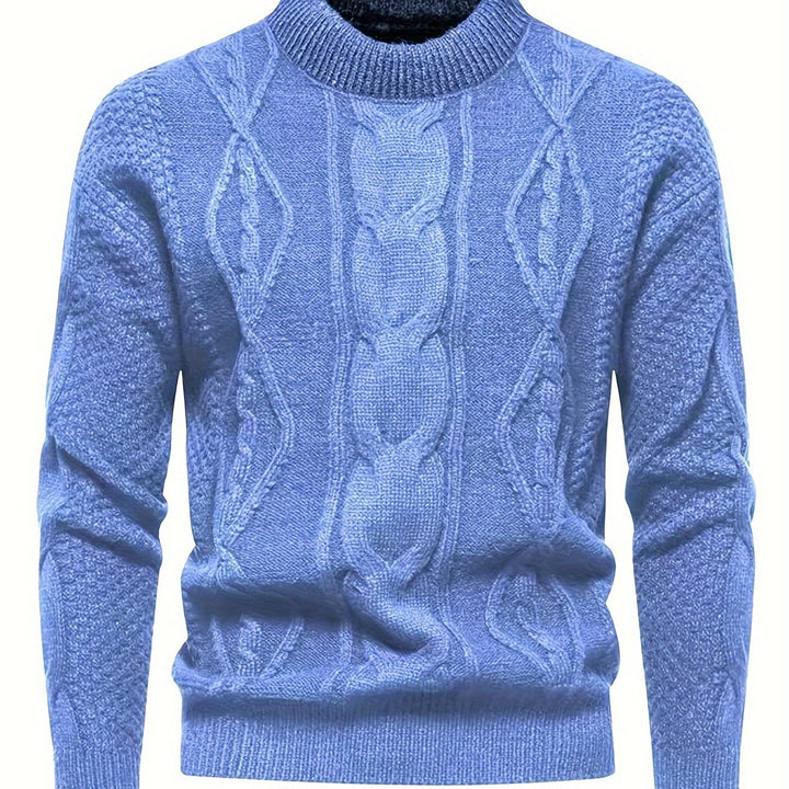 Kael - Cable Knit Mock Neck Sweater