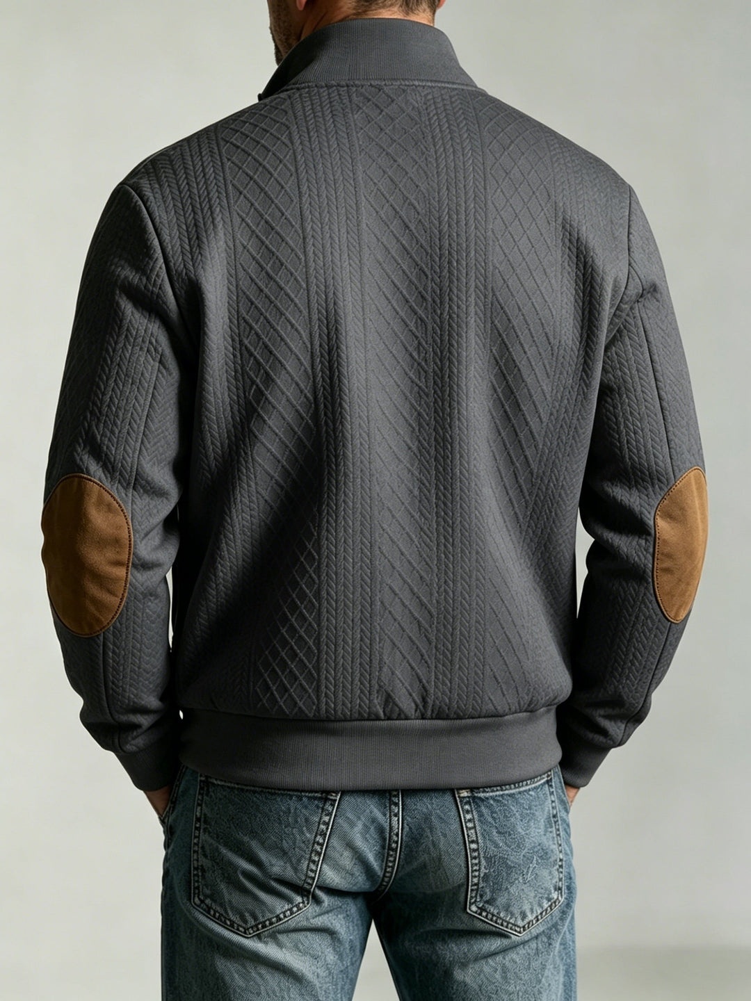 Flyn - Textured Baseball Jacket