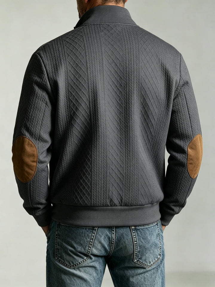 Flyn - Textured Baseball Jacket