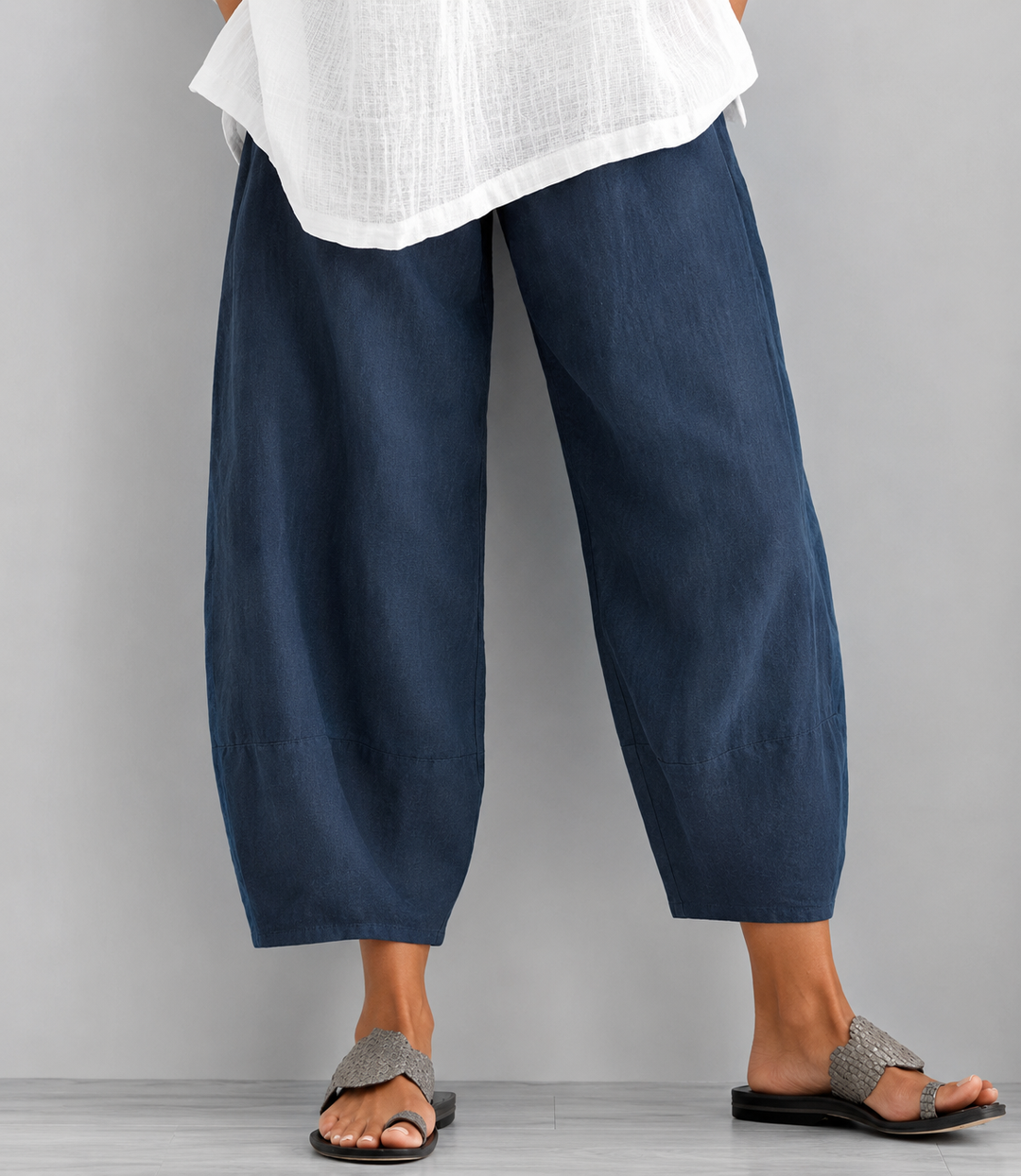 Eulorine - Soft-Touch Wide-Leg Trousers