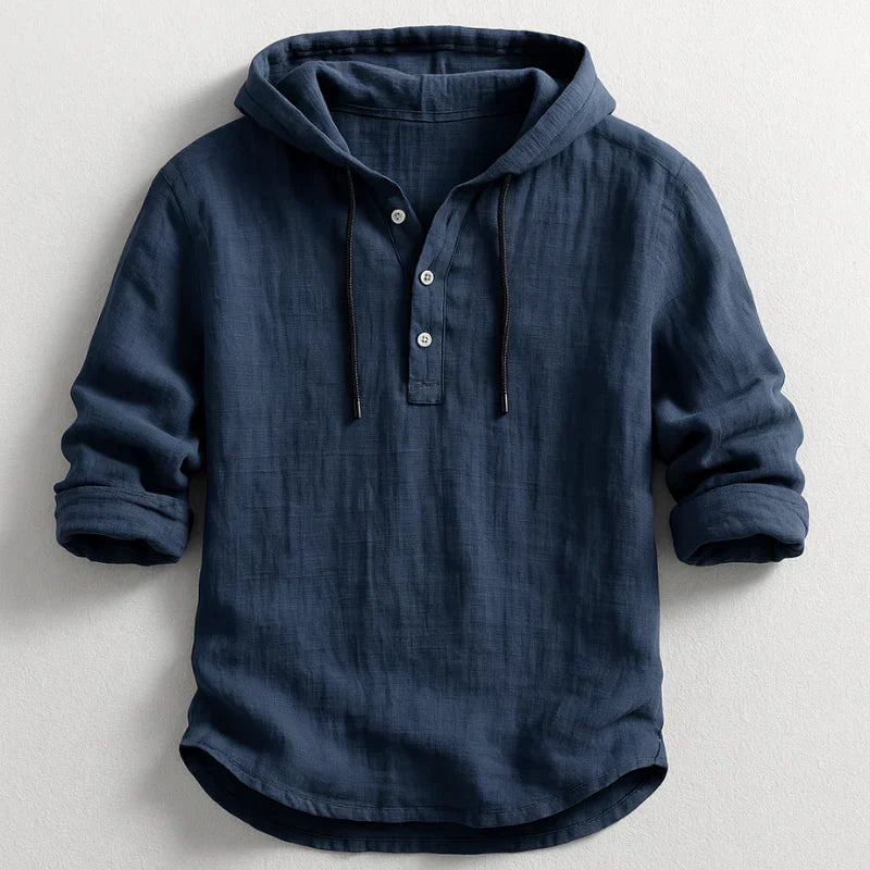 Beckford - Breathable Linen Hooded Shirt