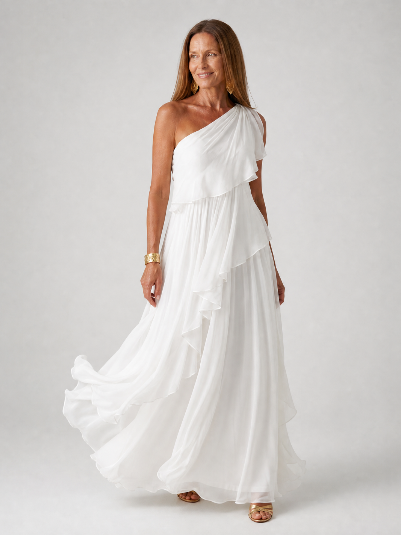 Katriana - Soft-Touch Ruffle Maxi Dress