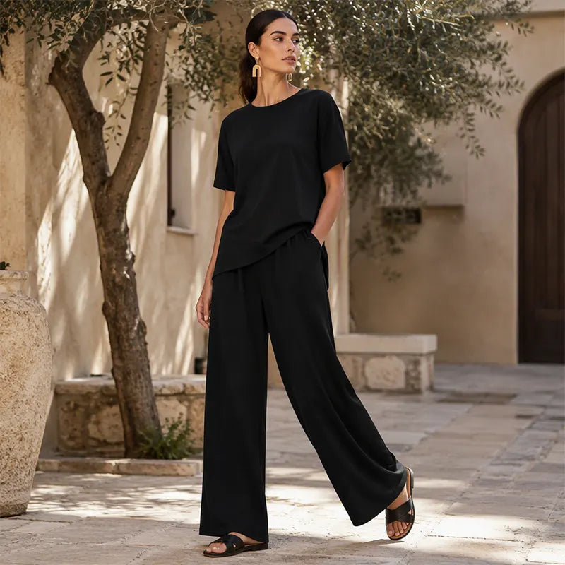 Annavie - Breathable Linen Two-Piece Set
