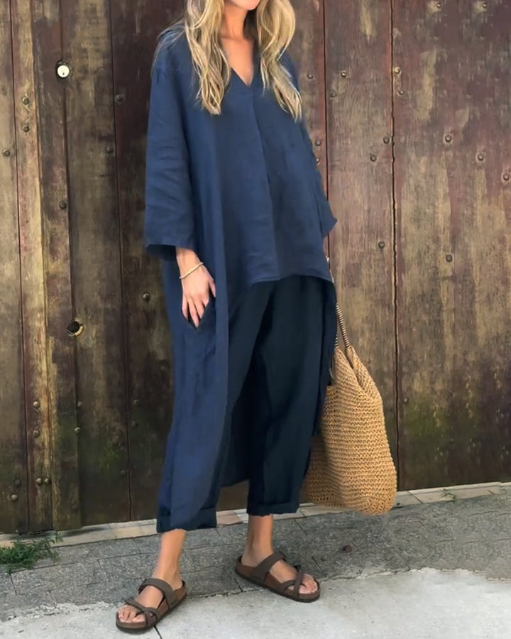 Alessa - Breezy Linen Two-Piece Set