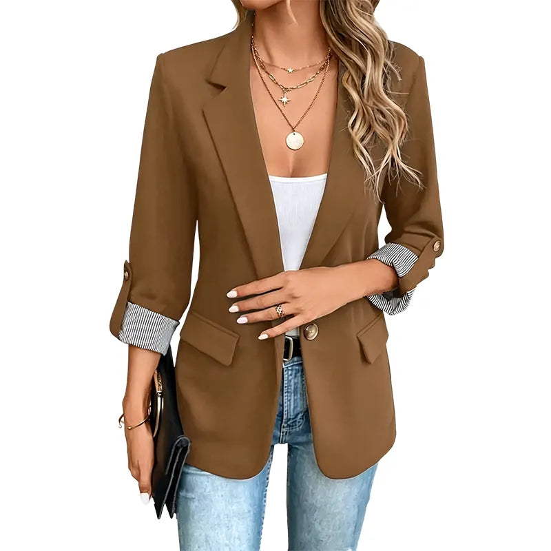 Celenya - Classic Rolled Sleeve Blazer