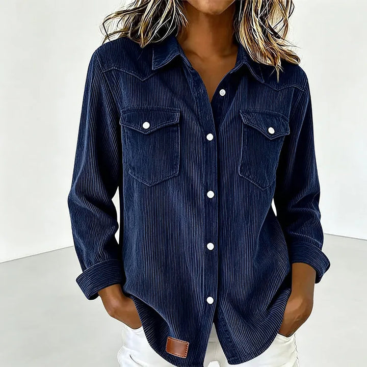 Loredana - Soft-Touch Button-Up Shirt