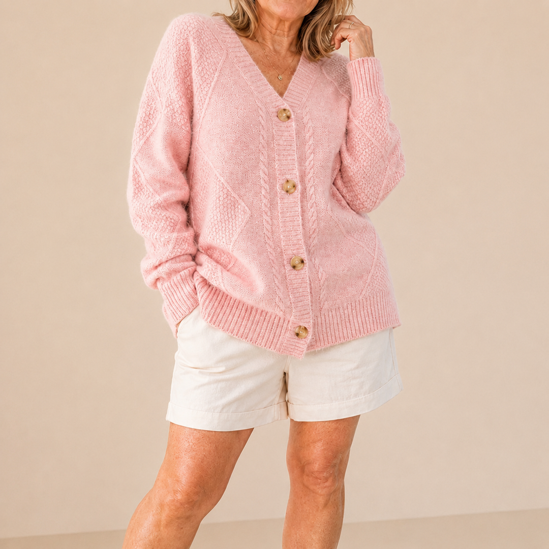 Halcyon - Soft-Touch Buttoned Knit Cardigan