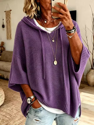Zoralisse - Cozy Oversized Hooded Sweater