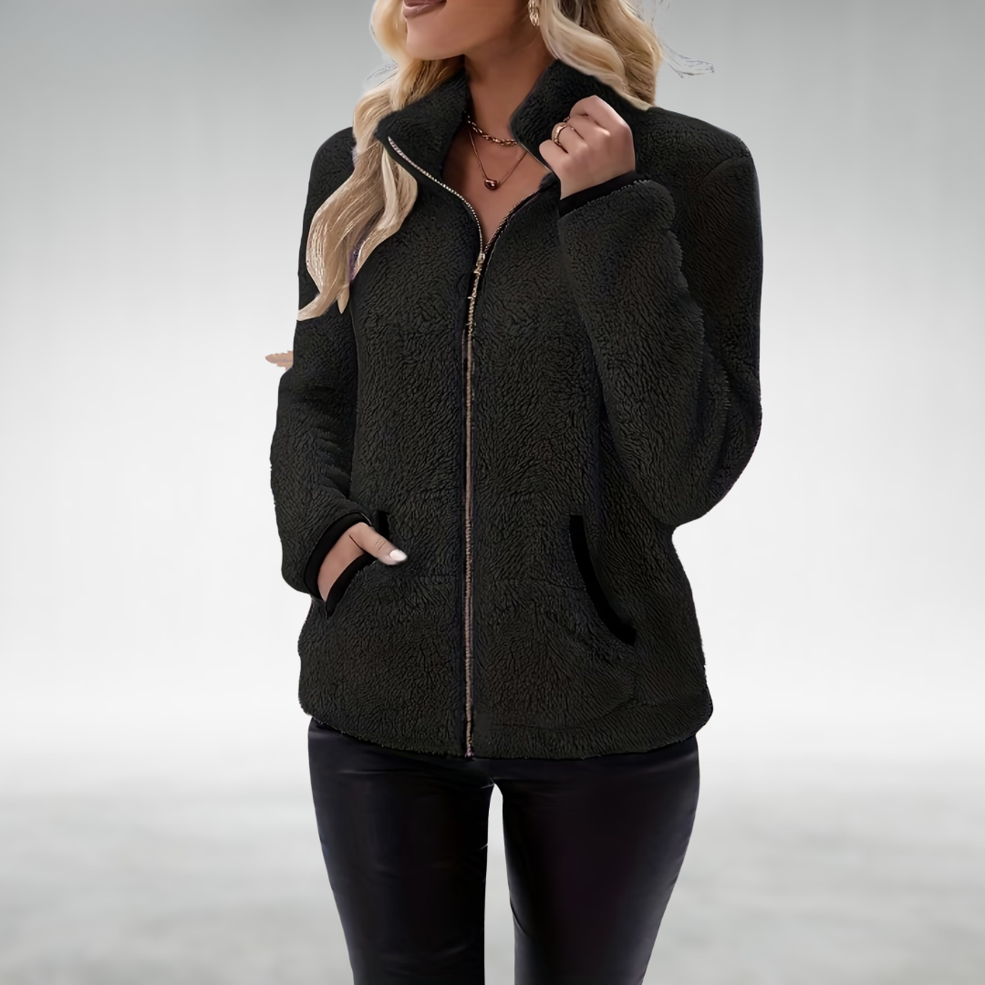 Zafrielle - Soft-Touch Zip-Up Jacket