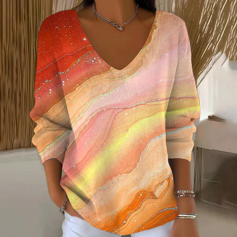 Carivella - Maple Leaf Relaxed Knit Sweater