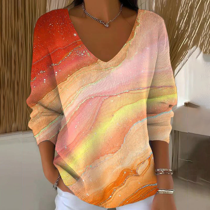 Carivella - Maple Leaf Relaxed Knit Sweater