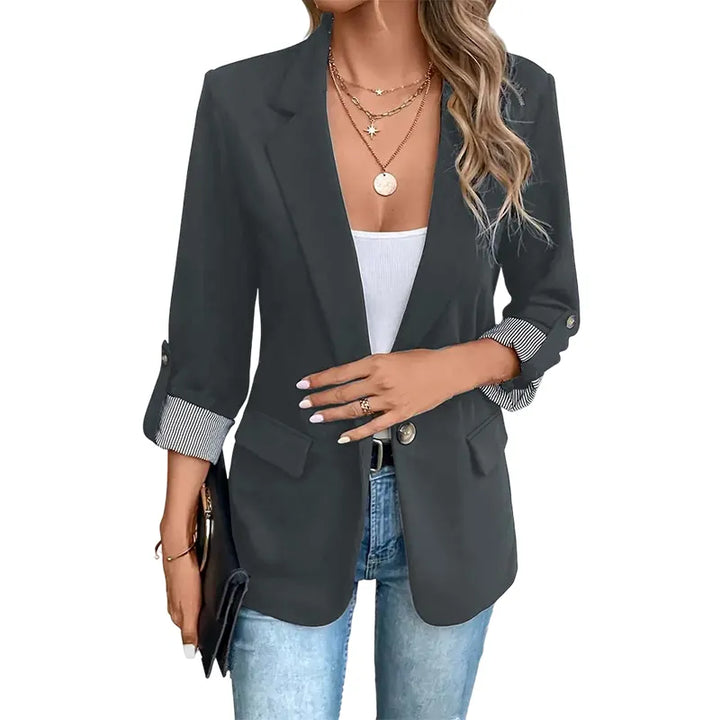 Celenya - Classic Rolled Sleeve Blazer