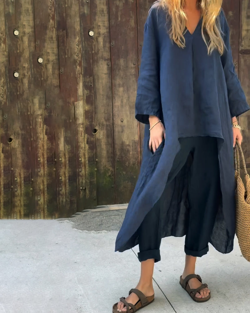 Alessa - Breezy Linen Two-Piece Set