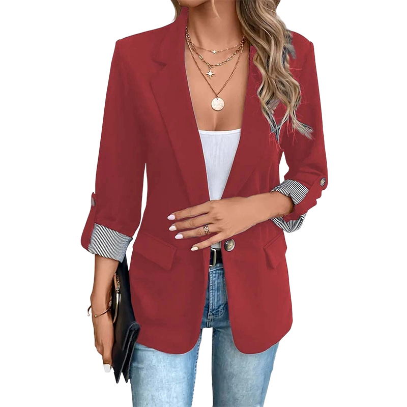 Celenya - Classic Rolled Sleeve Blazer